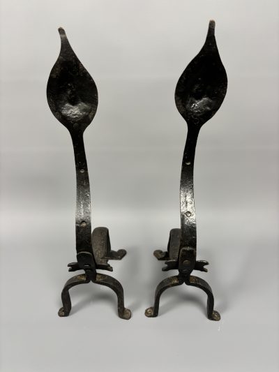 Pair of Arts & Crafts Steel Firedogs - Image 5