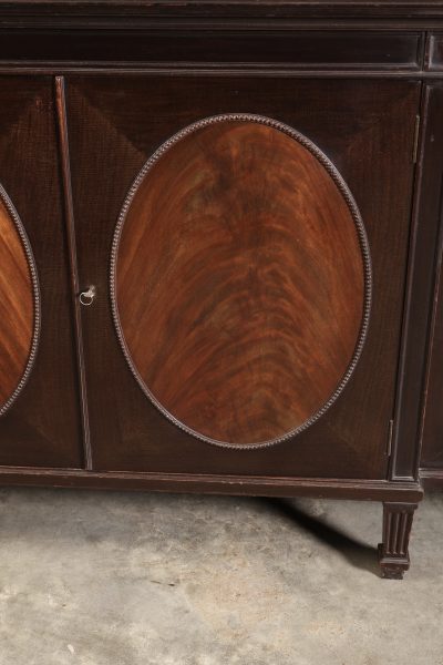 Large Mahogany Breakfront Glazed Bookcase - Image 5