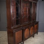 Large Mahogany Breakfront Glazed Bookcase Antique library bookcase Antique Bookcases