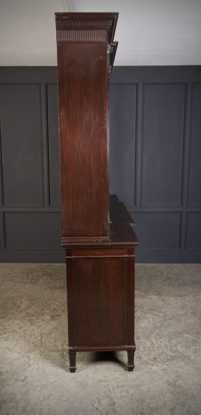 Large Mahogany Breakfront Glazed Bookcase - Image 8