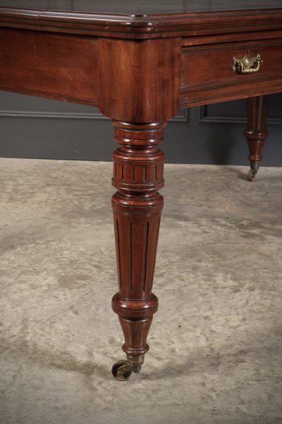 Large Victorian Mahogany Partners Writing Table by Maple & Co. - Image 13