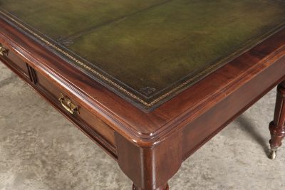 Large Victorian Mahogany Partners Writing Table by Maple & Co. - Image 15