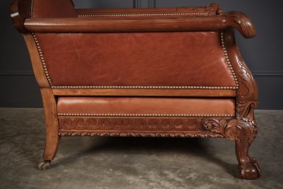 Magnificent Quality Mahogany & Leather Suite - Image 20