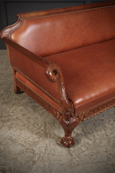 Magnificent Quality Mahogany & Leather Suite - Image 23