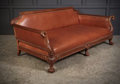 Magnificent Quality Mahogany & Leather Suite - Image 24