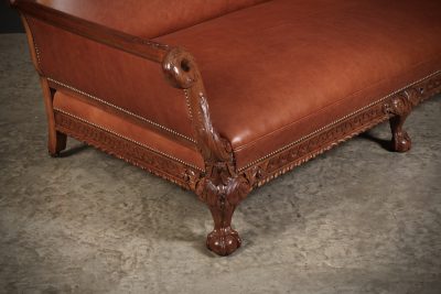 Magnificent Quality Mahogany & Leather Suite - Image 25
