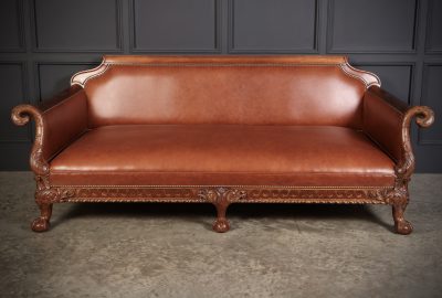 Magnificent Quality Mahogany & Leather Suite - Image 26
