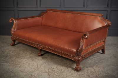 Magnificent Quality Mahogany & Leather Suite - Image 29