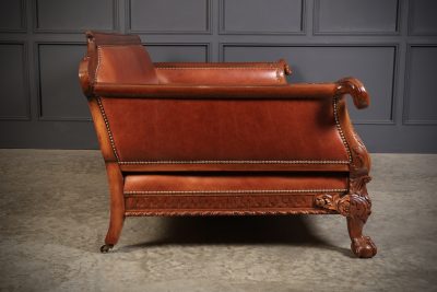 Magnificent Quality Mahogany & Leather Suite - Image 31