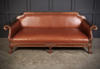 Magnificent Quality Mahogany & Leather Suite - Image 32