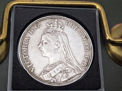 Silver crown coin 1891 very nice coin in lovely condition - Image 3