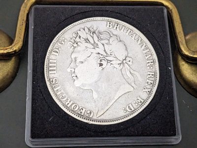 Silver crown coin George 1111 1820 - Image 2