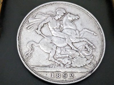 Silver crown coin 1892 very nice coin