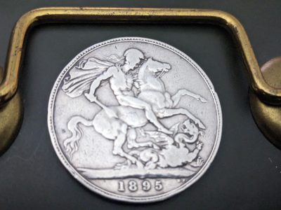 Silver crown coin 1895 very nice coin