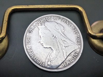 Silver crown coin 1895 very nice coin - Image 2