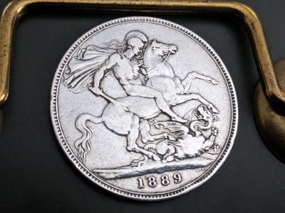 Silver crown coin 1889 very nice coin