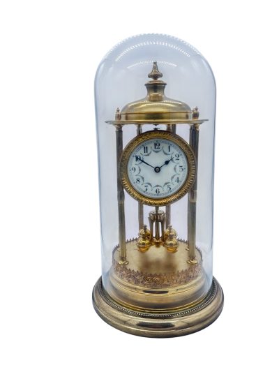 Outstanding Bandstand Ormolu German Torsion Clock Anniversary Clock - Mantel Clock C1900 - Image 3