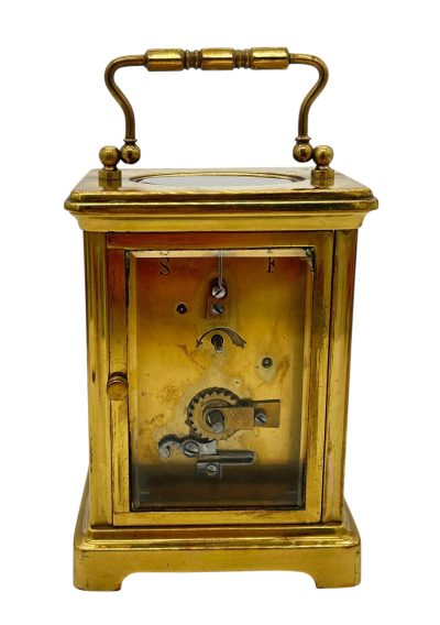 Classic Antique French Carriage clock – ca1900 - Image 6
