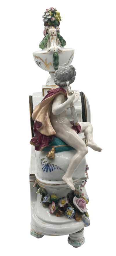 Fabulous Meissen Porcelain Figural Mantel clock – ca1850 - Image 13