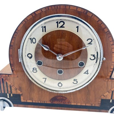 Exquisite Art Deco Musical Double Chime Mantel Clock – ca1920 - Image 11
