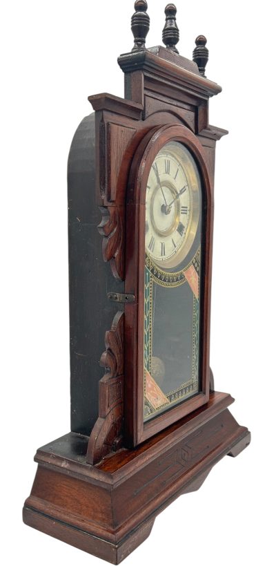 Awesome American Gingerbread Mantel Clock – ca 1900 - Image 9