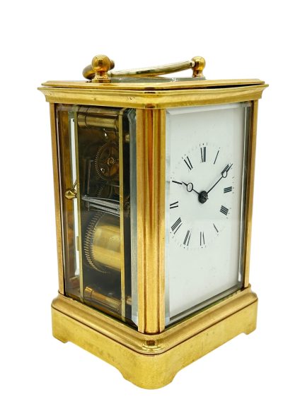 Exquisite Antique French Bell striking Carriage Clock – 8-Day Carriage Clock C1880 - Image 7