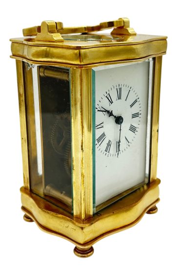 Fantastic French Antique Serpentine case Carriage Clock – 8-Day Carriage Clock C1900 - Image 8