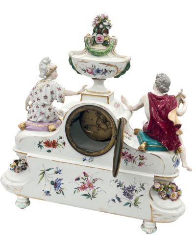 Fabulous Meissen Porcelain Figural Mantel clock – ca1850 - Image 10