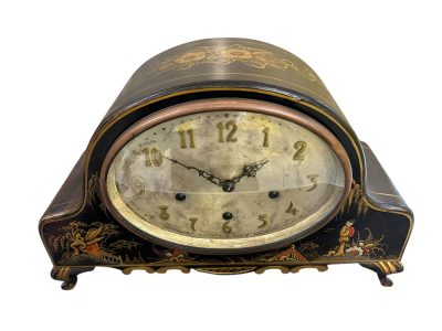 Wonderful Chinoiserie Decorated Westminster Chime Mantel Clock - Image 8