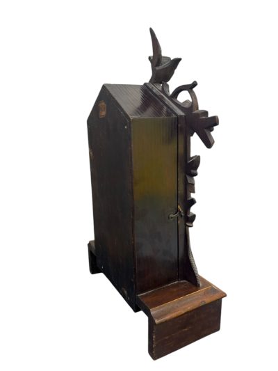 Fabulous carved Cuckoo Black Forest Mantel Clock – ca1890 - Image 10