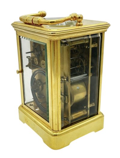 Incredible Antique French Gong striking Carriage Clock – 8-Day Carriage Clock C1880 - Image 6