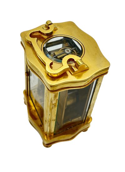 Fantastic French Antique Serpentine case Carriage Clock – 8-Day Carriage Clock C1900 - Image 10
