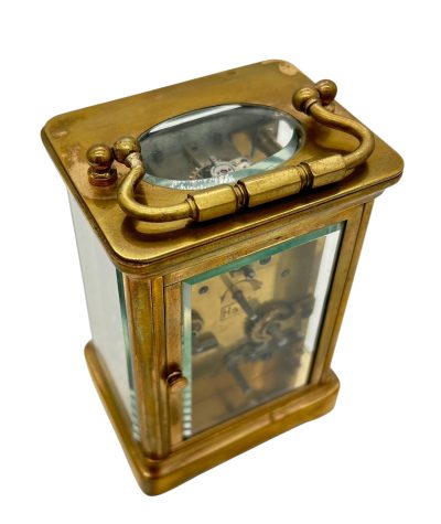 Fabulous Antique French H & H Alarm Carriage clock – ca1890 - Image 19
