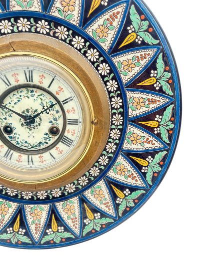 Vintage Kitsch HAC Morrocan Plate wall clock - Image 8