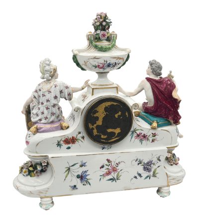 Fabulous Meissen Porcelain Figural Mantel clock – ca1850 - Image 6
