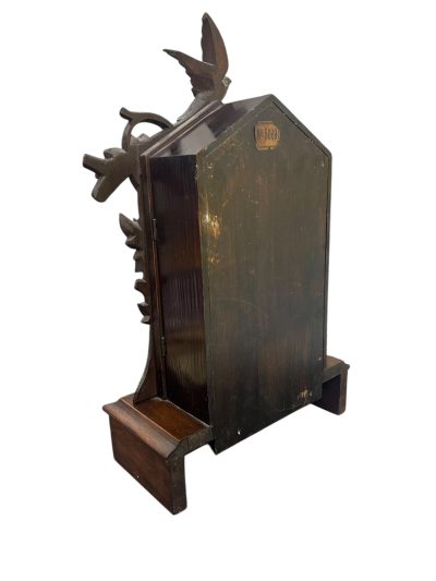 Fabulous carved Cuckoo Black Forest Mantel Clock – ca1890 - Image 4