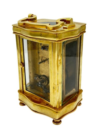Fantastic French Antique Serpentine case Carriage Clock – 8-Day Carriage Clock C1900 - Image 9