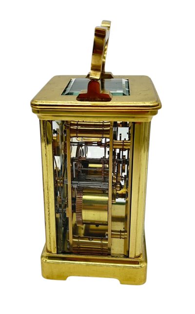 Outstanding Antique French Gong striking Carriage clock – ca1890 - Image 9
