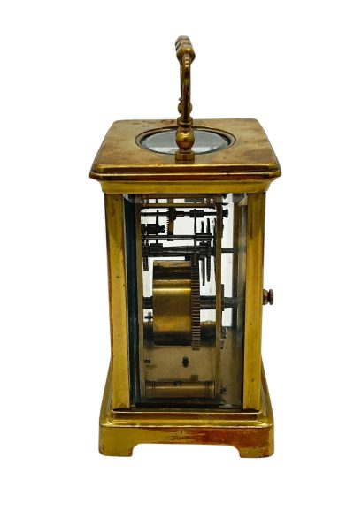 Classic Antique French Carriage clock – ca1900 - Image 3