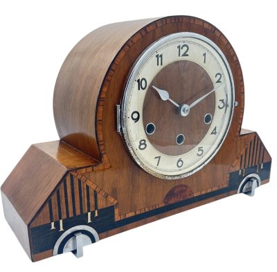 Exquisite Art Deco Musical Double Chime Mantel Clock – ca1920 - Image 14