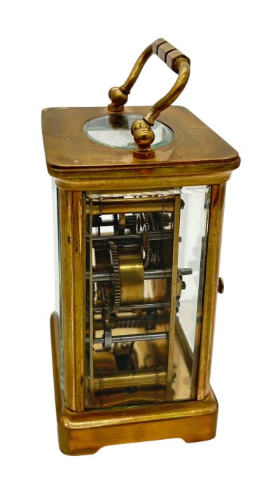 Fabulous Antique French H & H Alarm Carriage clock – ca1890 - Image 6