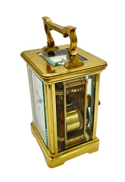 Outstanding Antique French Gong striking Carriage clock – ca1890 - Image 8