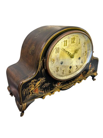Wonderful Chinoiserie Decorated Westminster Chime Mantel Clock - Image 11