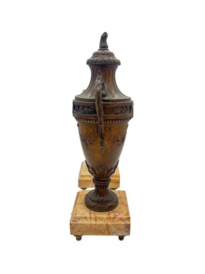 Wonderful Urn Clock Garnitures – ca 1900 - Image 5