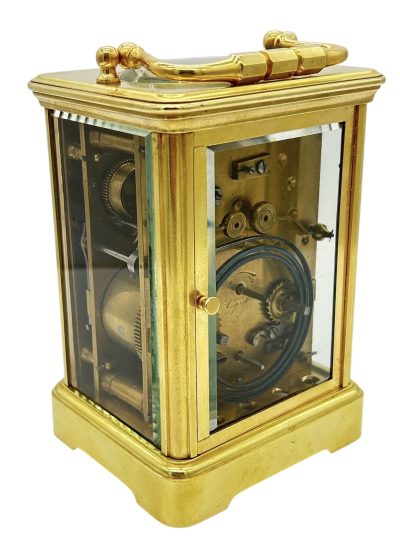Incredible Antique French Gong striking Carriage Clock – 8-Day Carriage Clock C1880 - Image 8