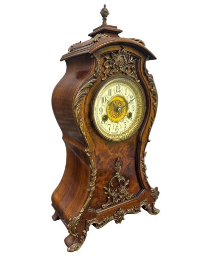 Superb Burr Walnut & Ormolu Boulle Clock – ca1880 - Image 8