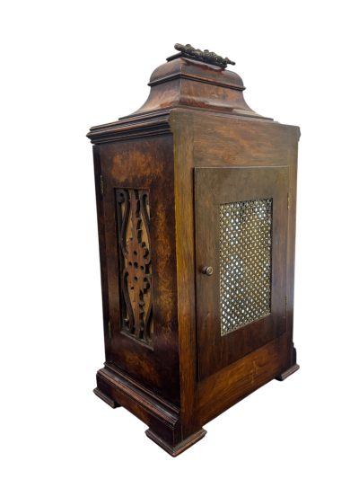 Stunning Burr Walnut case Caddy Top Bracket Clock – ca1890 - Image 10