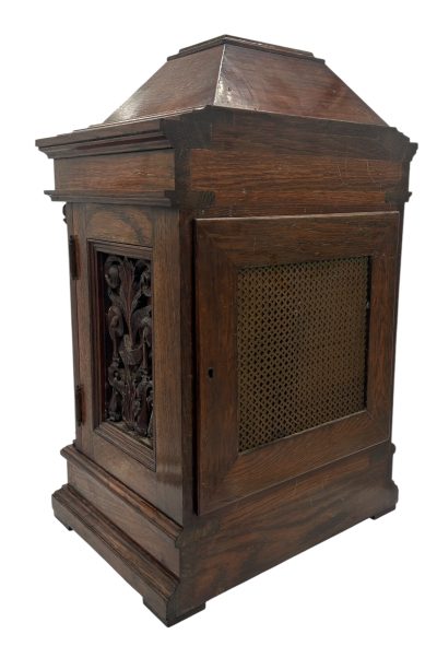 Wonderful Oak case musical bracket clock – ca1890 - Image 11