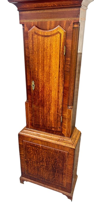 Fabulous Antique English “Huntsleat” Oak case Longcase clock - 8 day – 1820 - Image 4