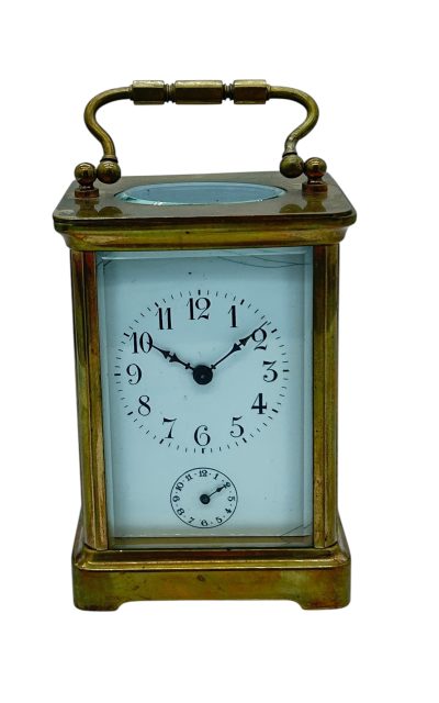 Fabulous Antique French H & H Alarm Carriage clock – ca1890 - Image 14